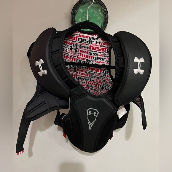 Under Armour YOUTH Shoulder Pads Spectre Black Lacrosse - LARGE - Picture 1 of 8